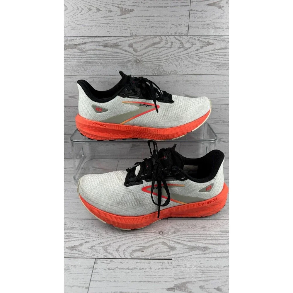 Brooks Launch 10 Orange 7.5B Women's Lightweight Cushioning Running Shoes #928